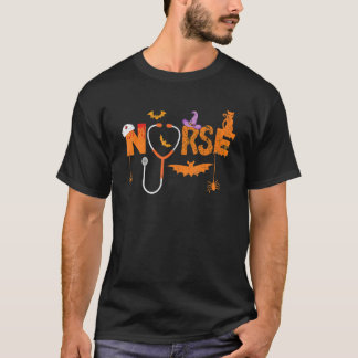 Camiseta Enfermeira de Halloween Enfermagem Saudável Enferm