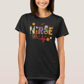 Camiseta Enfermeira de Halloween Enfermeira Enfermeira Cute