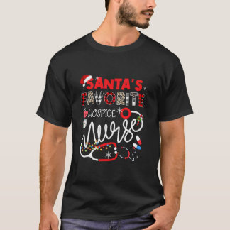 Camiseta Enfermeira de HOSPICE favorita das papais noeis Lu