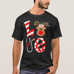 Camiseta Enfermeira de Natal Amor UTI Neonatal RN PS Santa