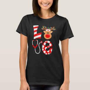 Camiseta Enfermeira de Natal Amor UTI Neonatal RN PS Santa
