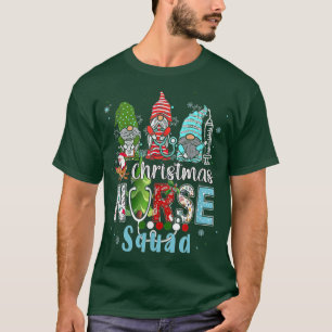 Camiseta Enfermeira de Natal Gnomo Esquadrão Feia