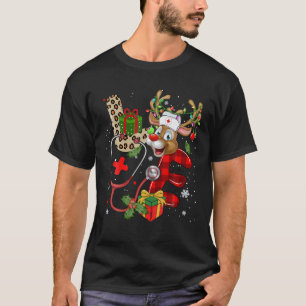 Camiseta Enfermeira de Natal Love NICU RN ER Papais noeis R