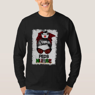 Camiseta Enfermeira de Natal Papais noeis de Peds de Amor M