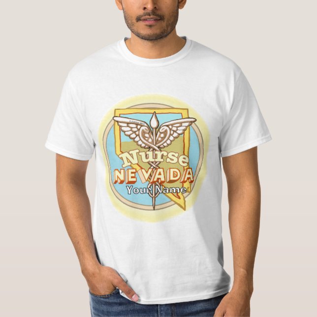 Camiseta Enfermeira de Nevada Caduceu  (Frente)