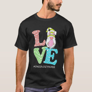 Camiseta Enfermeira de Oncologia Gnome de Amor Leopardo Fel