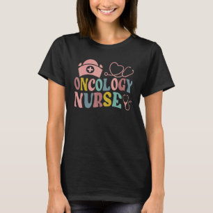 Camiseta Enfermeira de Oncologia Groovy Enfermeira Oncologi