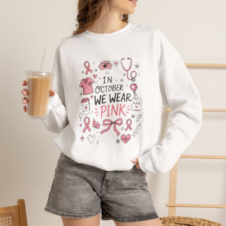Camiseta Enfermeira de Oncologia Presente do Pink October d