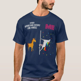 Camiseta Enfermeira de Ostomy-Care Unicorn Outros Você