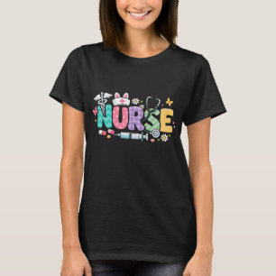 Camiseta Enfermeira de Páscoa Fofa Humor Médico