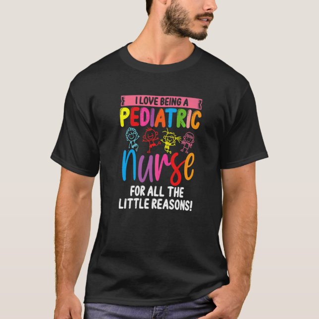 Camiseta Enfermeira De Peds Por Todas As Pequenas Razões Pe (Frente)