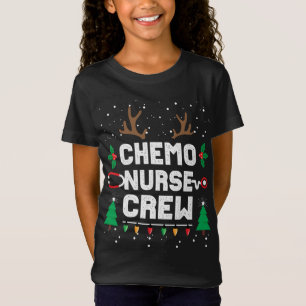 Camiseta Enfermeira de Quimio Enfermeira Gnomos de Natal Bo