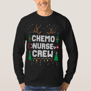 Camiseta Enfermeira de Quimio Enfermeira Gnomos de Natal Bo