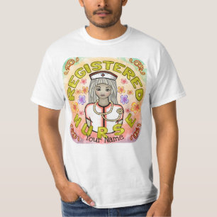 Camiseta enfermeira de RN trabalhando