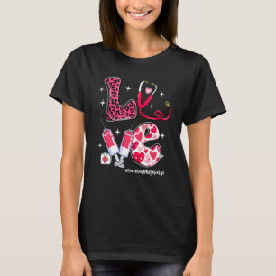 Camiseta Enfermeira de Saúde Domiciliar AMOR Vida Cabelo De