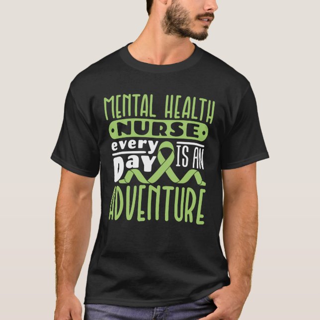 Camiseta Enfermeira de Saúde Mental Todos os dias é uma ave (Frente)