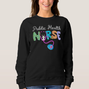 Camiseta Enfermeira de saúde pública Xadrez de ovos Bunny L