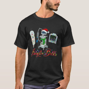 Camiseta Enfermeira de Telemetria do Jingle Bell Natal Equi