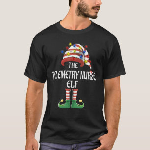Camiseta Enfermeira de telemetria Elf Luz Engraçada Família