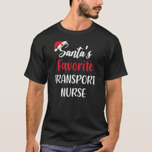 Camiseta Enfermeira de Transportes Favorita Natal