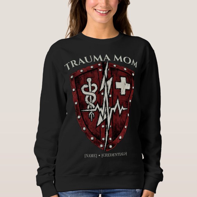 Camiseta Enfermeira de Trauma Personalizada Mãe Tática (Frente)