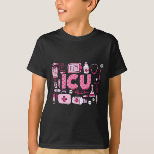 Camiseta Enfermeira de Unidade de Terapia Intensiva Feliz D