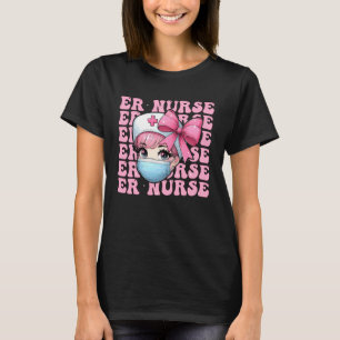 Camiseta Enfermeira de Urgência Enfermeira Menina Coquete L