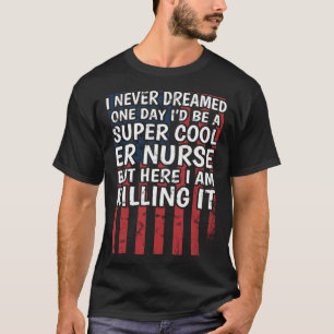 Camiseta Enfermeira de Urgência Hospitalar Sala de Emergênc
