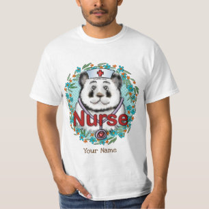 Camiseta Enfermeira de urso Panda