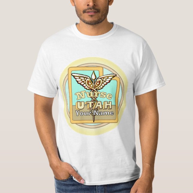 Camiseta Enfermeira de Utah Caduceu (Frente)