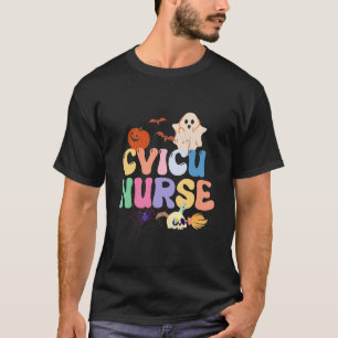 Camiseta Enfermeira de UTI Cardiovascular do Halloween