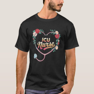 Camiseta Enfermeira de UTI Cuidados Críticos RN Enfermagem