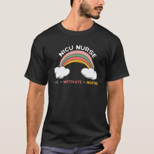 Camiseta Enfermeira de UTI Neonatal Amor Inspirar Curar Med