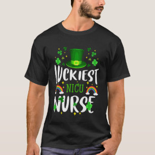 Camiseta Enfermeira de UTI Neonatal Mais Sortuda Leprechaun