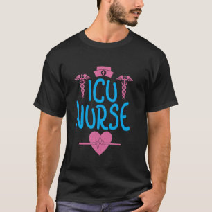 Camiseta Enfermeira de UTI Orgulho Fofo Batimento Cardíaco 
