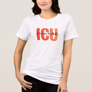 Camiseta Enfermeira de UTI Tipografia Negrito