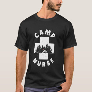 Camiseta Enfermeira de Verão acampando Funcionarios médico