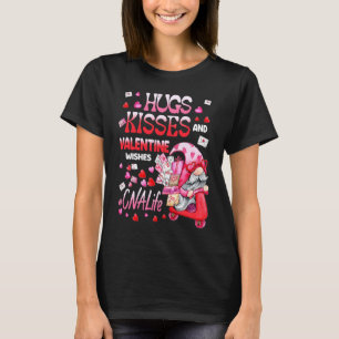 Camiseta Enfermeira de Vida Gnomo Bonito da CNA Abraços Dia