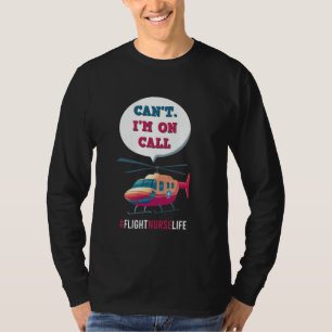 Camiseta Enfermeira de Voo Enfermeira Transporte Aeromedici