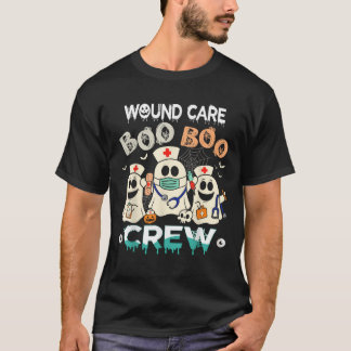 Camiseta Enfermeira de Wound Boo Crew Engraçado Fantasma Mu