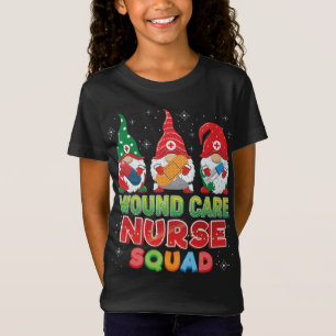 Camiseta Enfermeira de Wound Squad Gnomos de Natal Feios