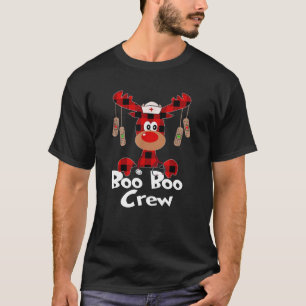 Camiseta Enfermeira de Xadrez de Búfalo Boo Boo Crew