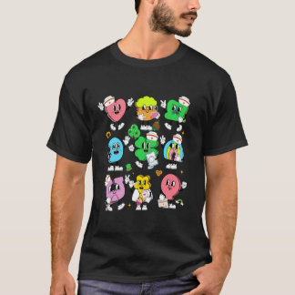 Camiseta Enfermeira Dia de São Patrício Trevo Amuleto da So