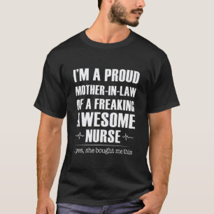 Camiseta Enfermeira Dizendo Sogra Dia das Mães Incrível