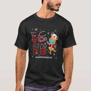 Camiseta Enfermeira do Acampamento de Amor Búfalo Xadrez Le