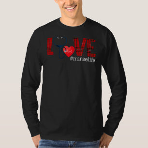 Camiseta Enfermeira do Amor Vida Buffalo Xadrez Enfermeira