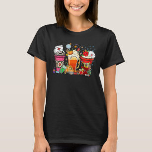 Camiseta Enfermeira do Café Feliz Hallothanksmas Outono Enf