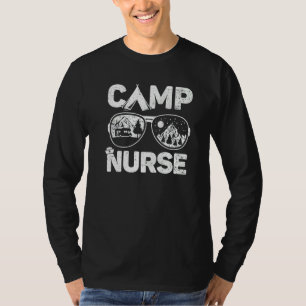 Camiseta Enfermeira do campo Rn Enfermeira de verão acampam