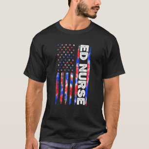 Camiseta Enfermeira do Departamento de Emergência ED Tie Dy