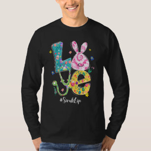 Camiseta Enfermeira do Dia da Páscoa do Coelhinho Engraçado